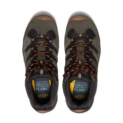 Men KEEN Boots<Men'S Headout Waterproof Hiking Boot | Black Olive/Fossil Orange