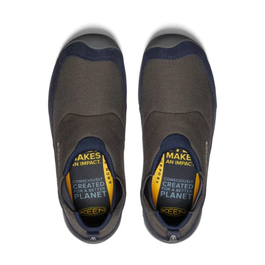 Men KEEN Slip-Ons<Men'S Hoodcamp Slip-On | Black Olive/Sky Captain