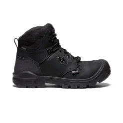 Men KEEN Work Boots & Shoes<Men'S Independence 6" Waterproof Boot (Carbon Fiber Toe) | Black/Black