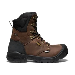 Men KEEN Work Boots & Shoes<Men'S Independence 8" Waterproof Boot (Soft Toe) | Dark Earth/Black