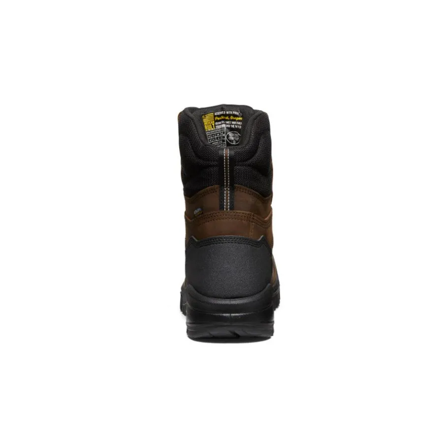 Men KEEN Work Boots & Shoes<Men'S Independence 8" Waterproof Boot (Soft Toe) | Dark Earth/Black