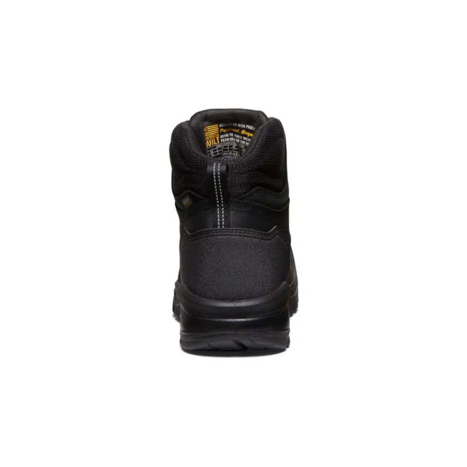 Men KEEN Work Boots & Shoes<Men'S Independence 6" Waterproof Boot (Soft Toe) | Black/Black