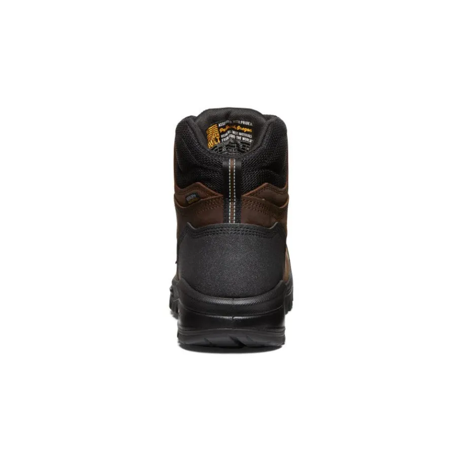 Men KEEN Work Boots & Shoes<Men'S Independence 6" Waterproof Boot (Soft Toe) | Dark Earth/Black