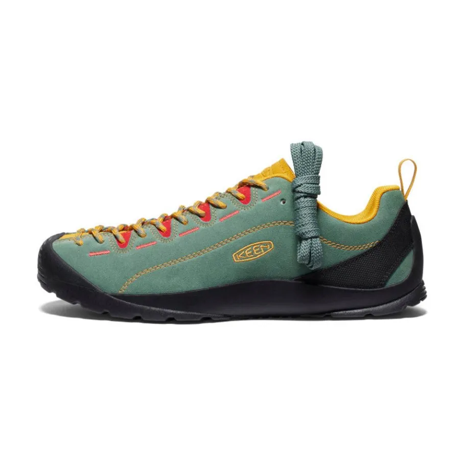 Men KEEN Shoes<Men'S Jasper Suede Sneakers | Dark Forest/Golden Yellow