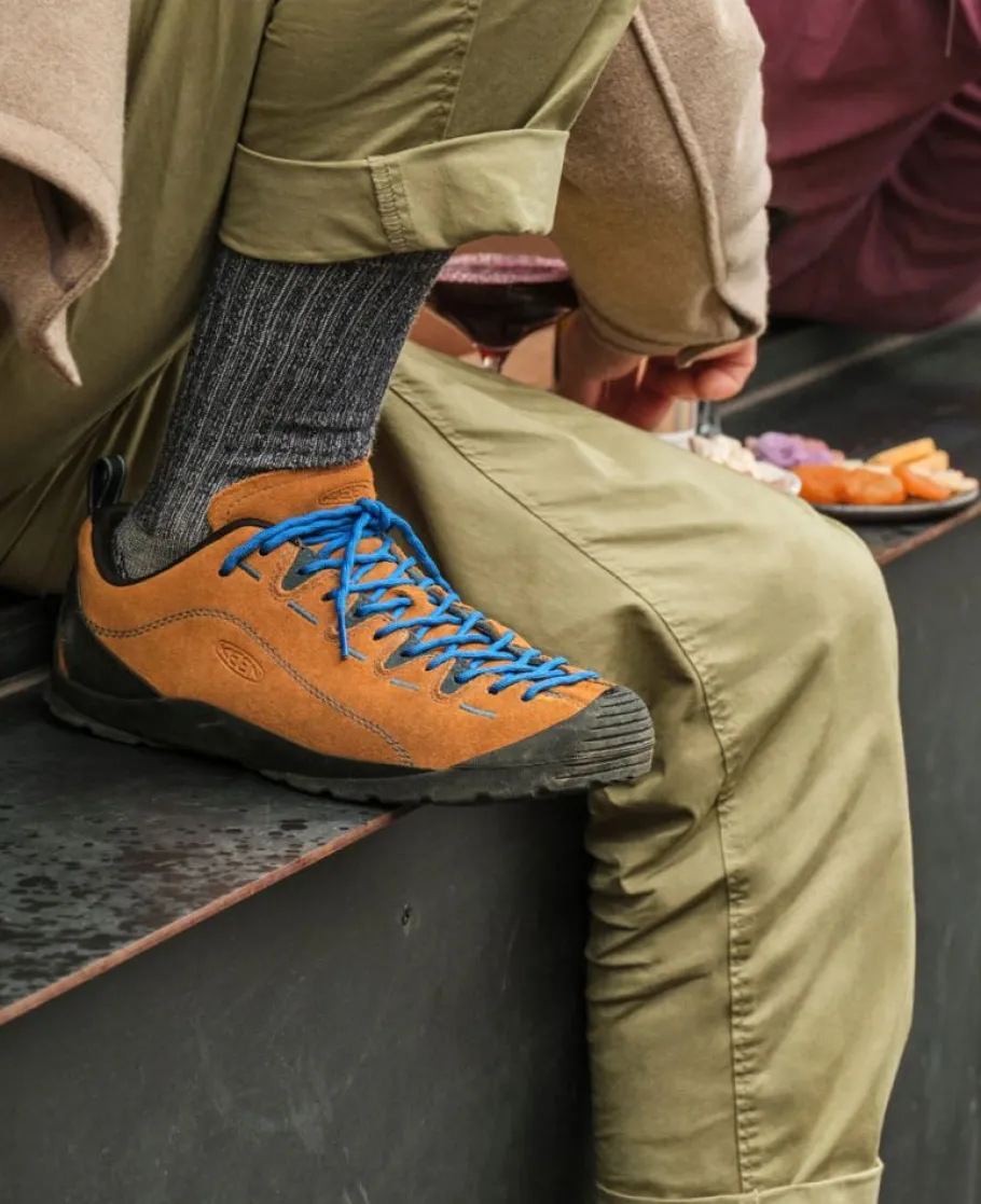 Men KEEN Shoes<Men'S Jasper Suede Sneakers | Dark Forest/Golden Yellow