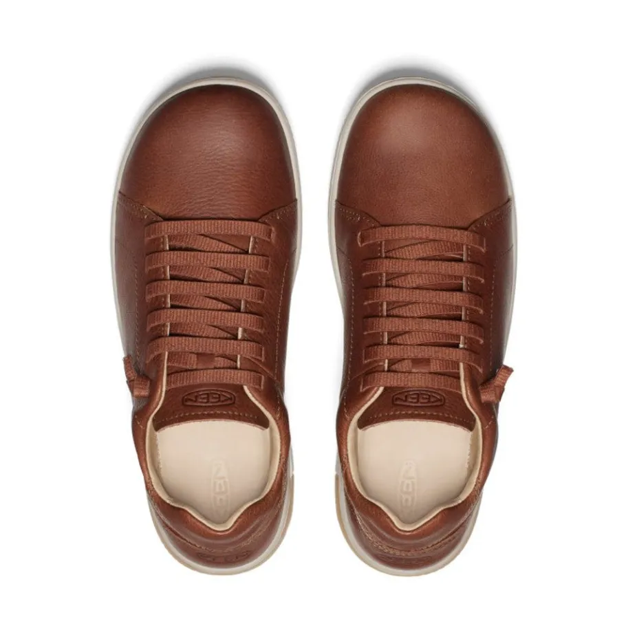 Men KEEN Slip-Ons<Men'S Knx Leather Sneaker | Tortoise Shell/Plaza Taupe