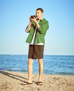 Men KEEN Slip-Ons<Men'S Kona Leather Flip-Flop | Fired Brick/Black
