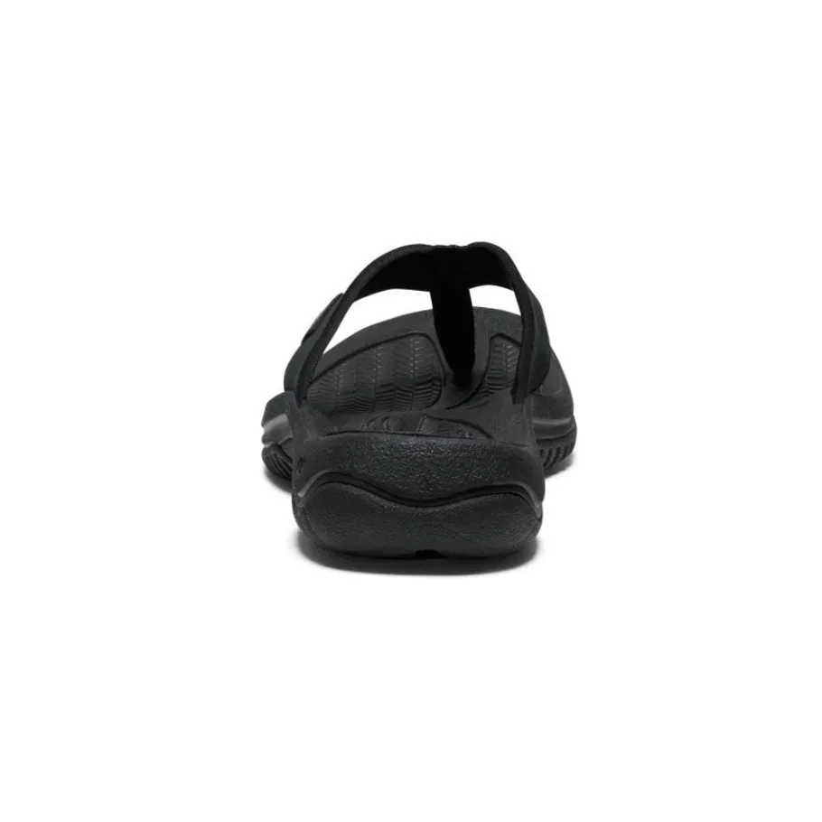 Men KEEN Slip-Ons<Men'S Kona Leather Flip-Flop | Black/Steel Grey