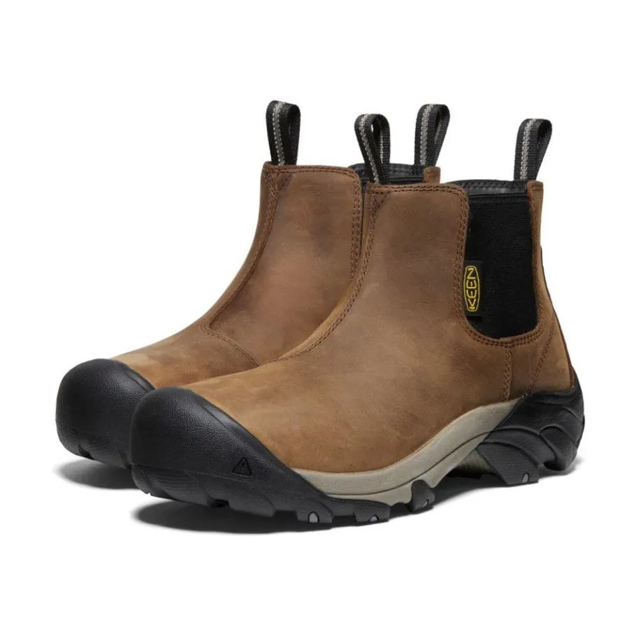 Men KEEN Work Boots & Shoes<Men'S Lansing Chelsea (Steel Toe) | Dark Earth/Black