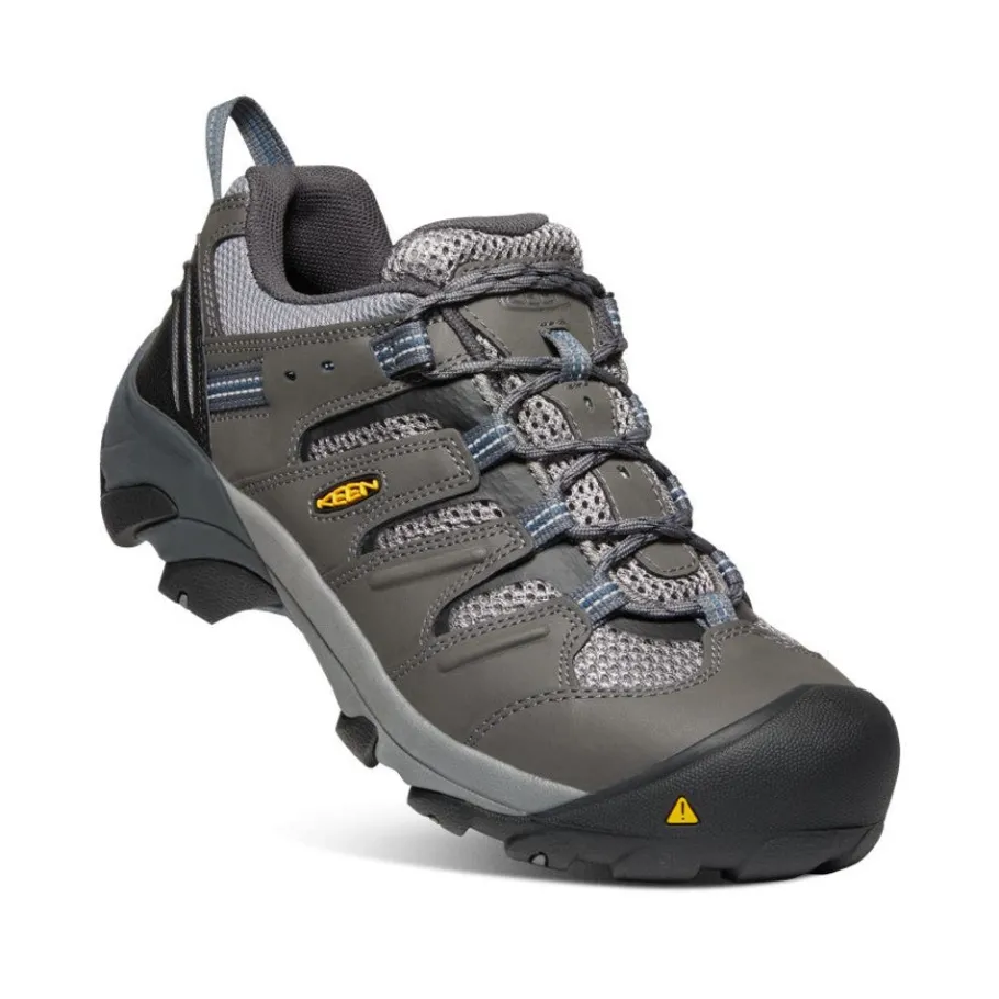 Men KEEN Work Boots & Shoes<Men'S Lansing Low (Steel Toe) | Magnet/Majolica Blue
