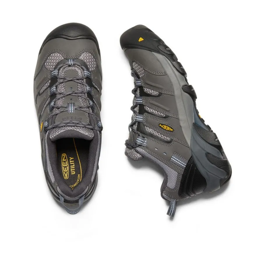 Men KEEN Work Boots & Shoes<Men'S Lansing Low (Steel Toe) | Magnet/Majolica Blue