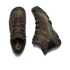 Men KEEN Work Boots & Shoes<Men'S Lansing Mid Waterproof (Steel Toe) | Cascade Brown/Brindle