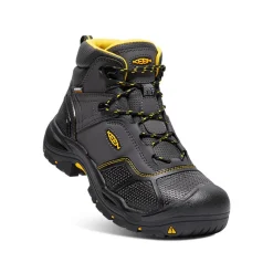 Men KEEN Work Boots & Shoes<Men'S Logandale Waterproof Boot (Steel Toe) | Raven/Black