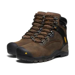 Men KEEN Work Boots & Shoes<Men'S Louisville 6" Waterproof Boot (Steel Toe) | Cascade Brown