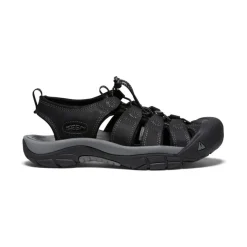 Men KEEN Sandals<Men'S Newport Leather | Black/Steel Grey