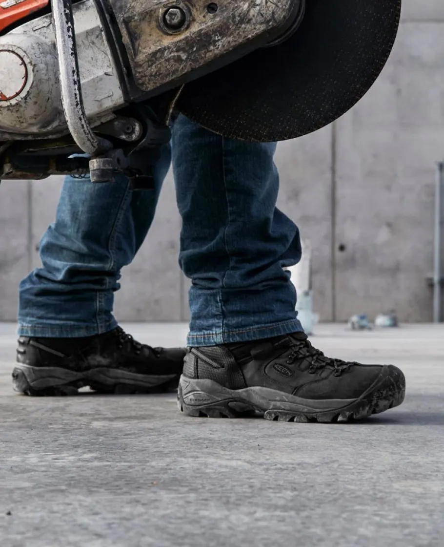 Men KEEN Work Boots & Shoes<Men'S Pittsburgh Energy 6" Waterproof Boot (Carbon Fiber Toe) | Black/Forged Iron