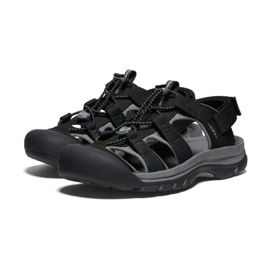 Men KEEN Sandals<Men'S Rapids H2 Sandal | Black/Steel Grey