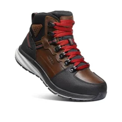 Men KEEN Work Boots & Shoes<Men'S Red Hook Waterproof Boot (Soft Toe) | Tobacco/Black