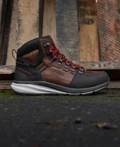 Men KEEN Work Boots & Shoes<Men'S Red Hook Waterproof Boot (Soft Toe) | Tobacco/Black