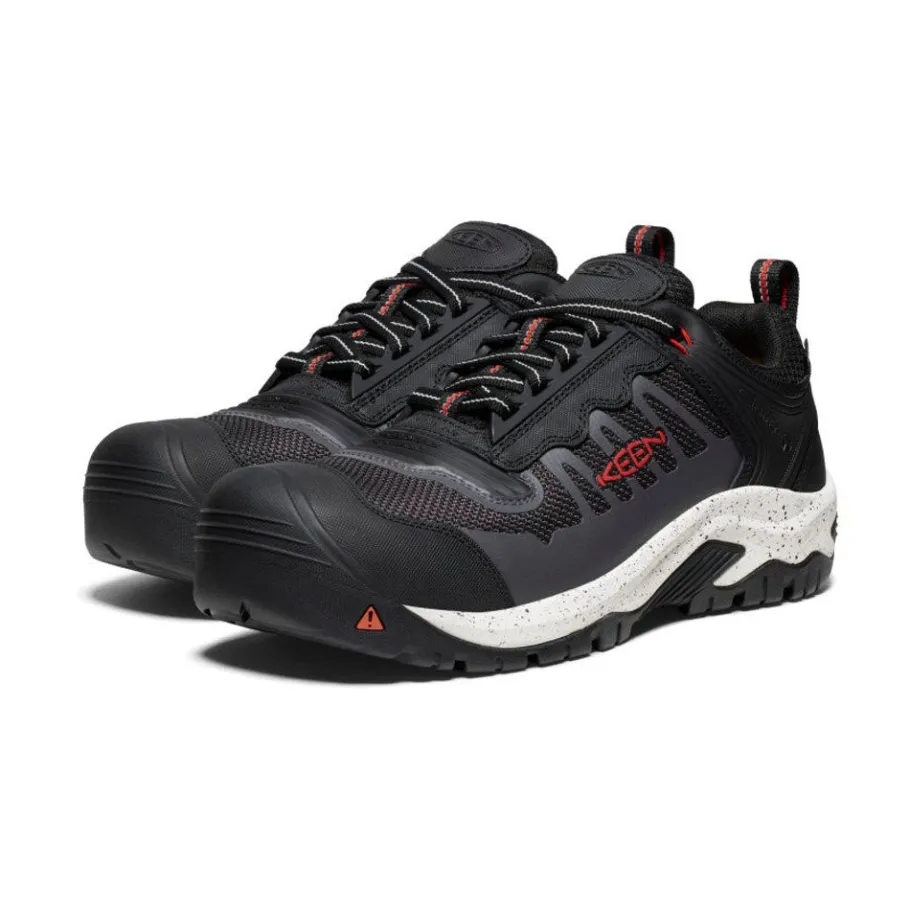 Men KEEN Work Boots & Shoes<Men'S Reno Kbf Waterproof (Carbon-Fiber Toe) | Red Clay/Black
