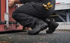 Men KEEN Work Boots & Shoes<Men'S Reno Kbf Waterproof Mid (Soft Toe) | Dark Olive/Black