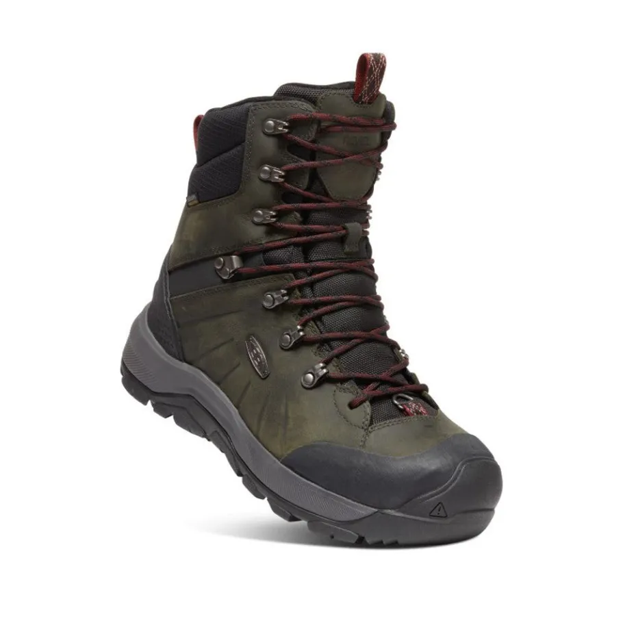 Men KEEN Boots<Men'S Revel Iv High Polar Waterproof Boot | Magnet/Red Carpet