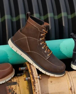 Men KEEN Work Boots & Shoes<Men'S San Jose 6" Boot (Soft Toe) | Gingerbread/Off White