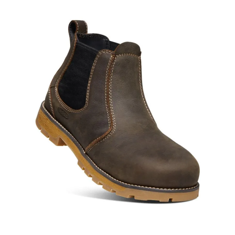 Men KEEN Work Boots & Shoes<Men'S Seattle Romeo (Aluminum Toe) | Cascade Brown/Gum