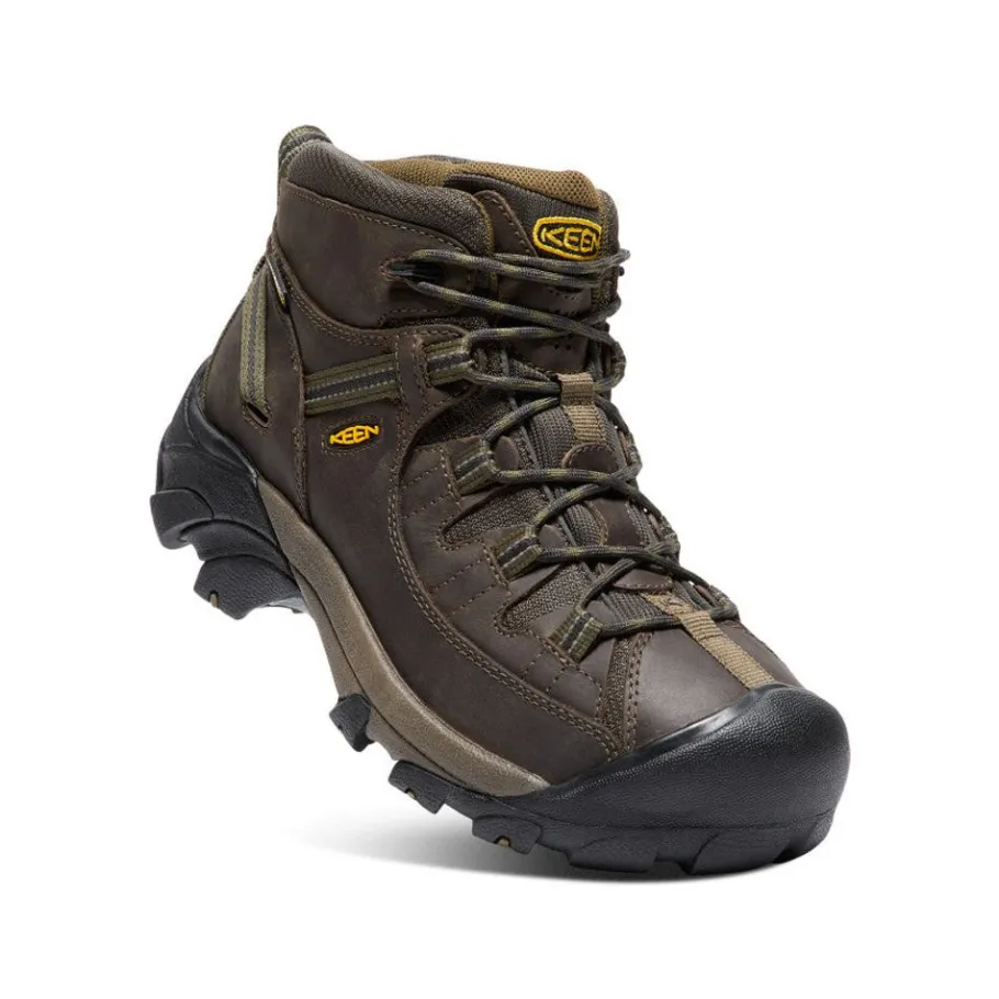 Men KEEN Boots<Men'S Targhee Ii Mid Waterproof Hiking Boots | Canteen/Dark Olive