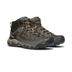 Men KEEN Boots<Men'S Targhee Iii Waterproof Mid | Black Olive/Golden Brown
