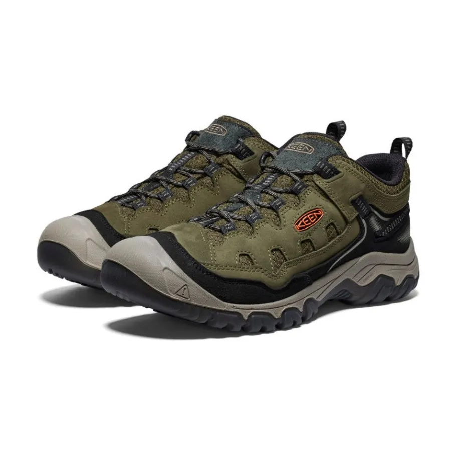 Men KEEN Shoes<Men'S Targhee Iv Vented Hiking Shoe | Dark Olive/Gold Flame