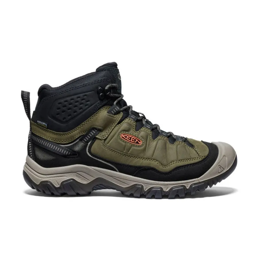 Men KEEN Boots<Men'S Targhee Iv Waterproof Hiking Boot | Dark Olive/Gold Flame
