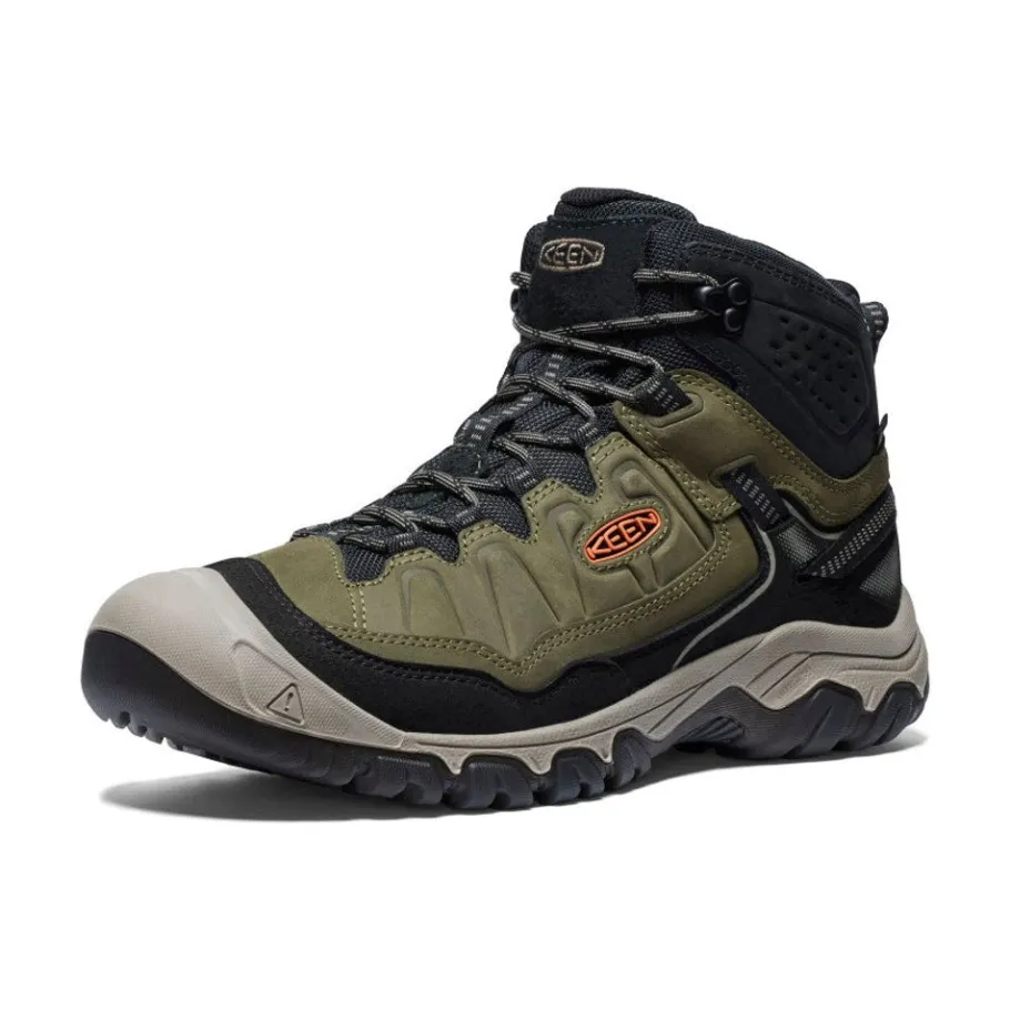 Men KEEN Boots<Men'S Targhee Iv Waterproof Hiking Boot | Dark Olive/Gold Flame