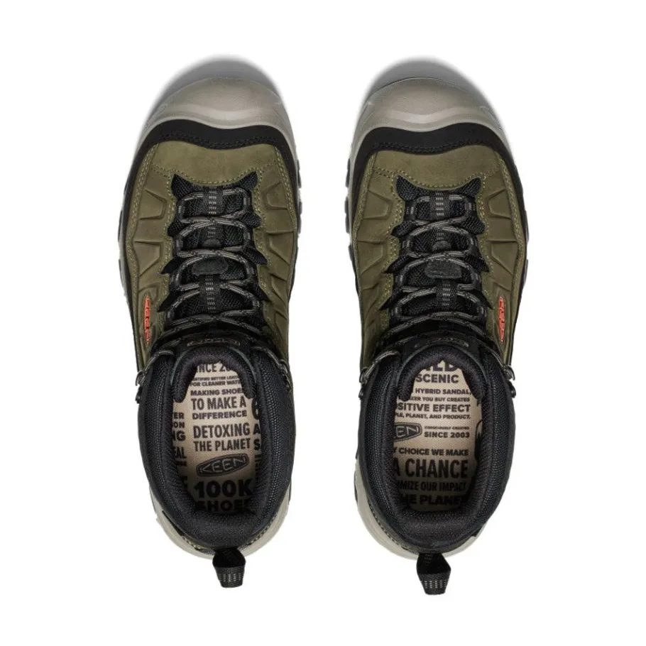 Men KEEN Boots<Men'S Targhee Iv Waterproof Hiking Boot | Dark Olive/Gold Flame