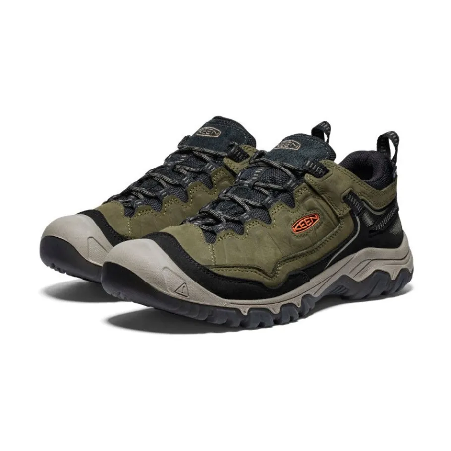 Men KEEN Shoes<Men'S Targhee Iv Waterproof Hiking Shoe | Dark Olive/Gold Flame