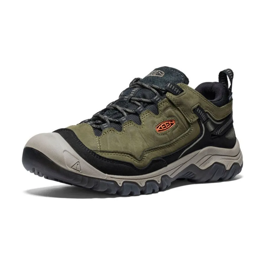 Men KEEN Shoes<Men'S Targhee Iv Waterproof Hiking Shoe | Dark Olive/Gold Flame
