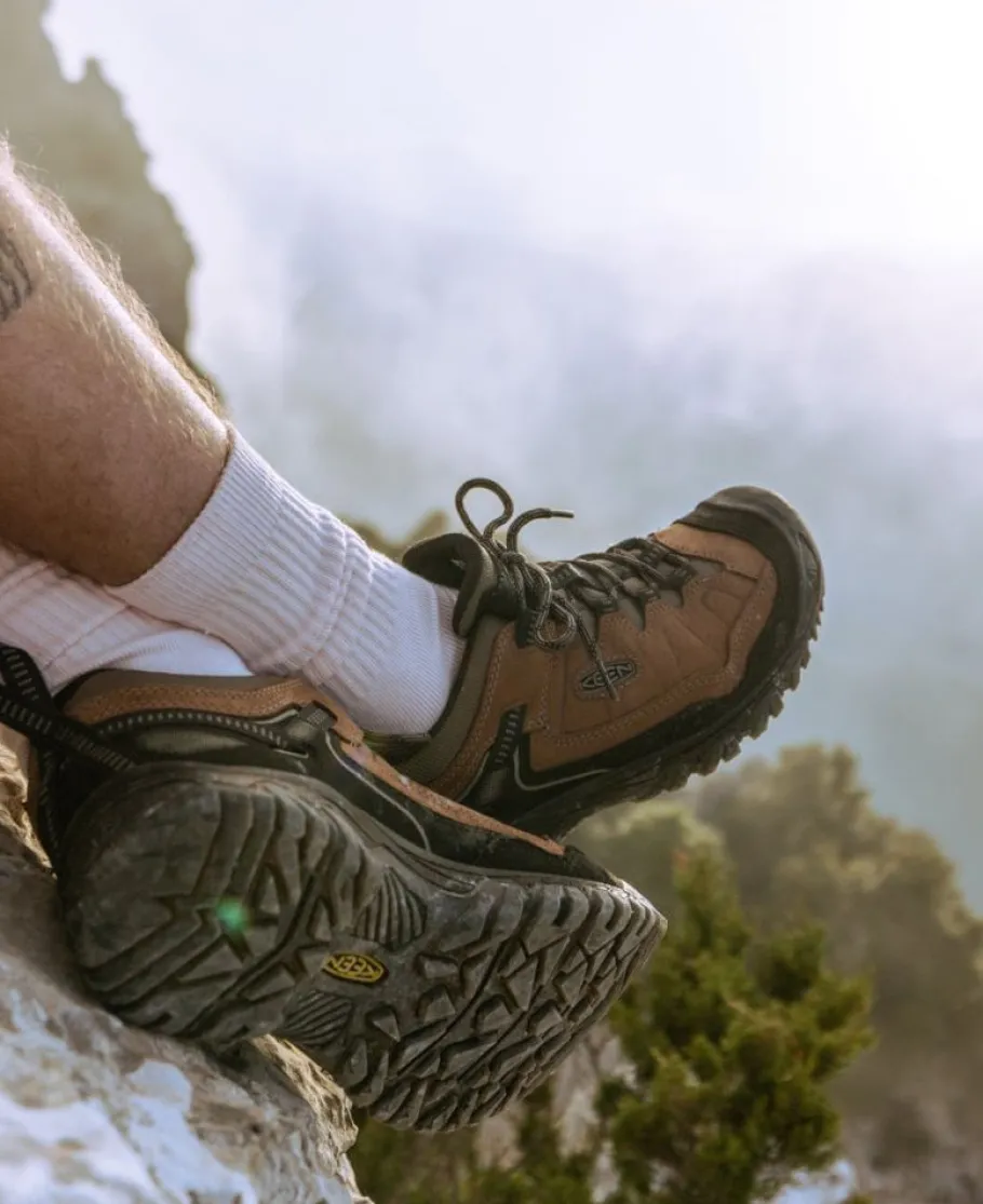 Men KEEN Shoes<Men'S Targhee Iv Waterproof Hiking Shoe | Dark Olive/Gold Flame