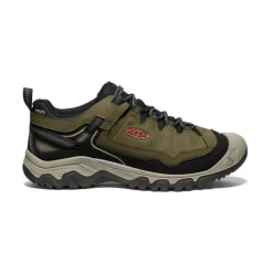 Men KEEN Shoes<Men'S Targhee Iv Wide Waterproof Hiking Shoe | Dark Olive/Gold Flame