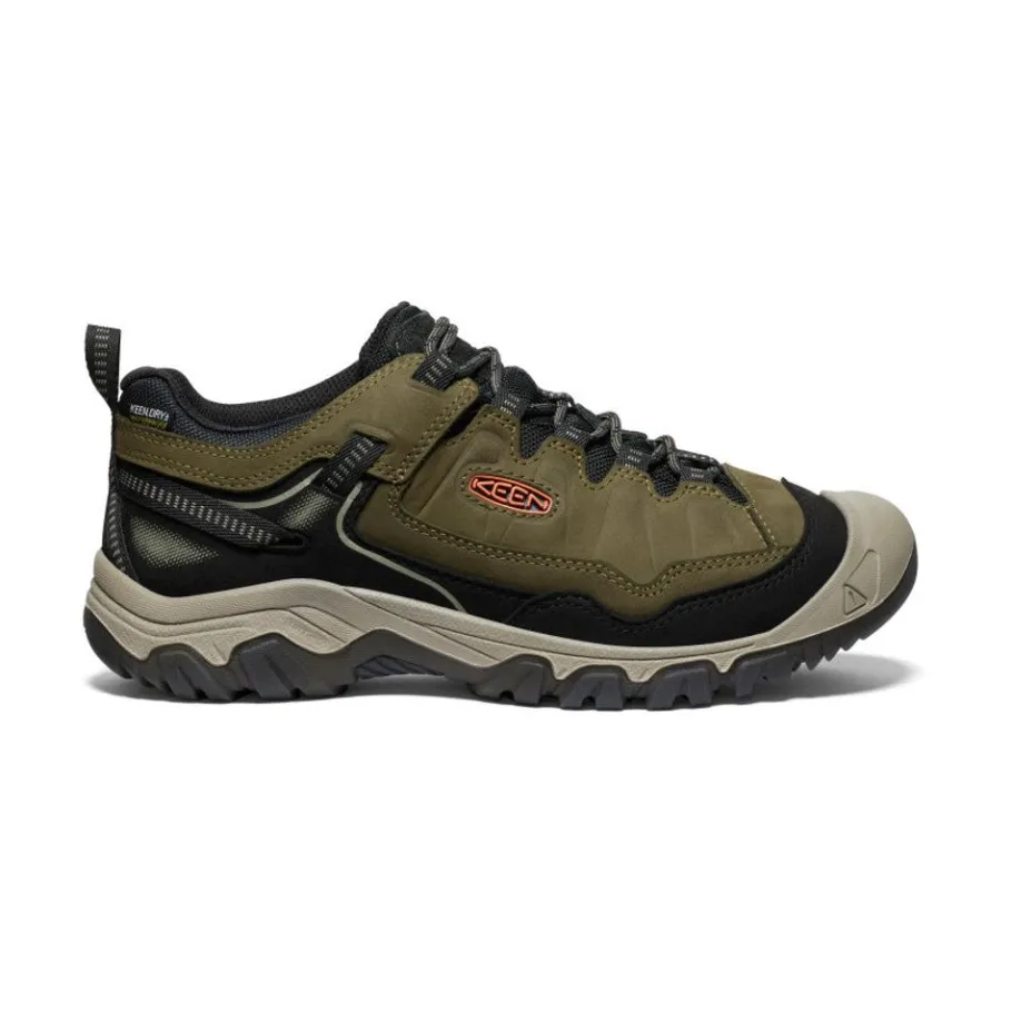 Men KEEN Shoes<Men'S Targhee Iv Wide Waterproof Hiking Shoe | Dark Olive/Gold Flame