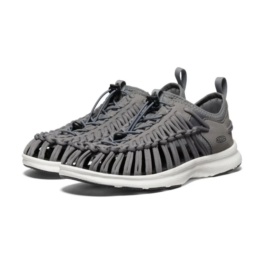 Men KEEN Sandals<Men'S Uneek O3 Sneaker Sandal | Steel Grey/Star White