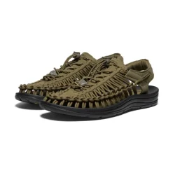 Men KEEN Sandals<Men'S Uneek Sneaker | Dark Olive/Black