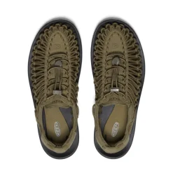 Men KEEN Sandals<Men'S Uneek Sneaker | Dark Olive/Black