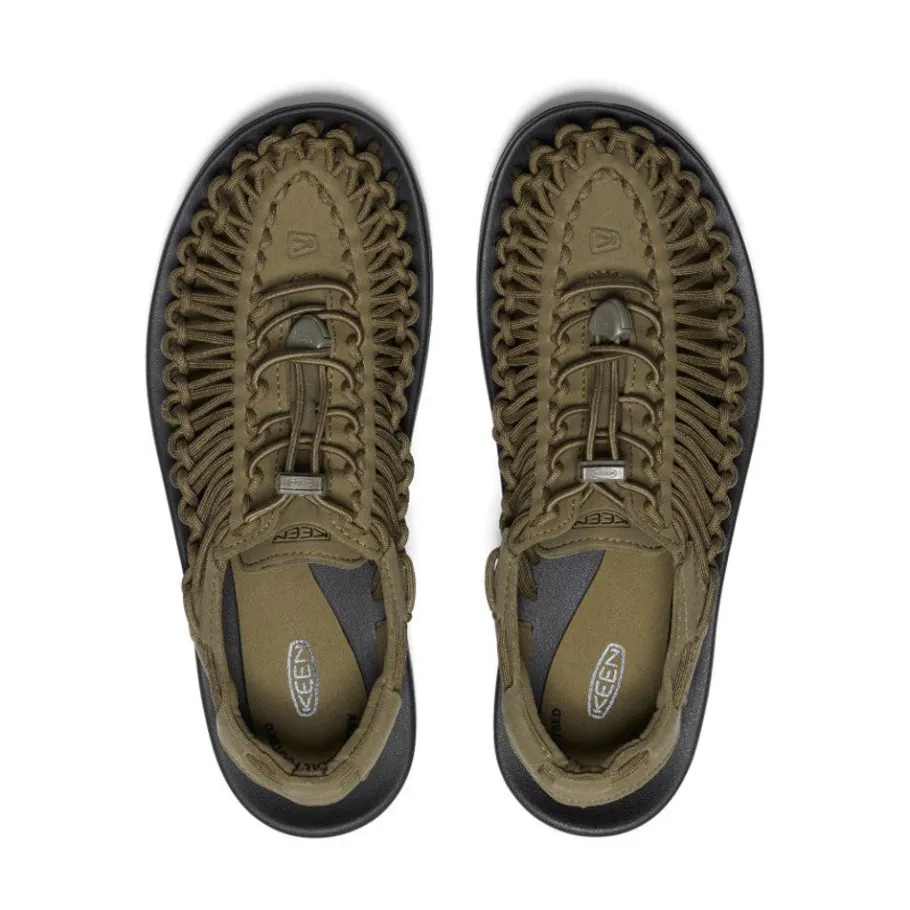 Men KEEN Sandals<Men'S Uneek Sneaker | Dark Olive/Black