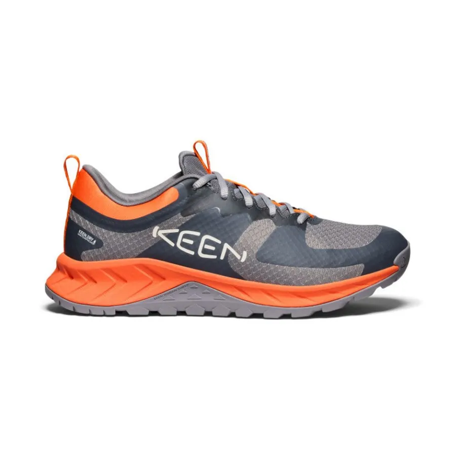 Men KEEN Shoes<Men'S Versacore Waterproof Shoe | Steel Grey/Scarlet Ibis