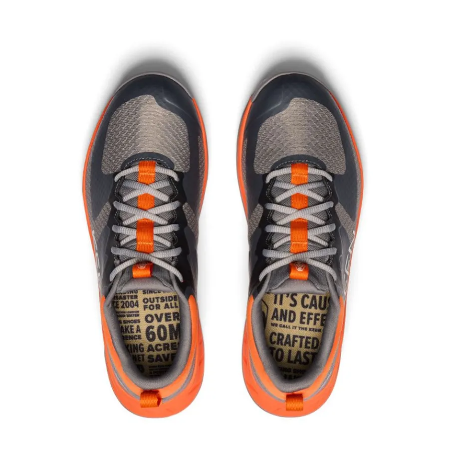 Men KEEN Shoes<Men'S Versacore Waterproof Shoe | Steel Grey/Scarlet Ibis