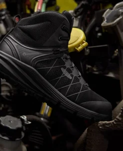 Men KEEN Work Boots & Shoes<Men'S Vista Energy Mid (Carbon-Fiber Toe) | Black/Raven