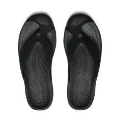 Men KEEN Slip-Ons<Men'S Waimea Leather Flip-Flop | Black/Black