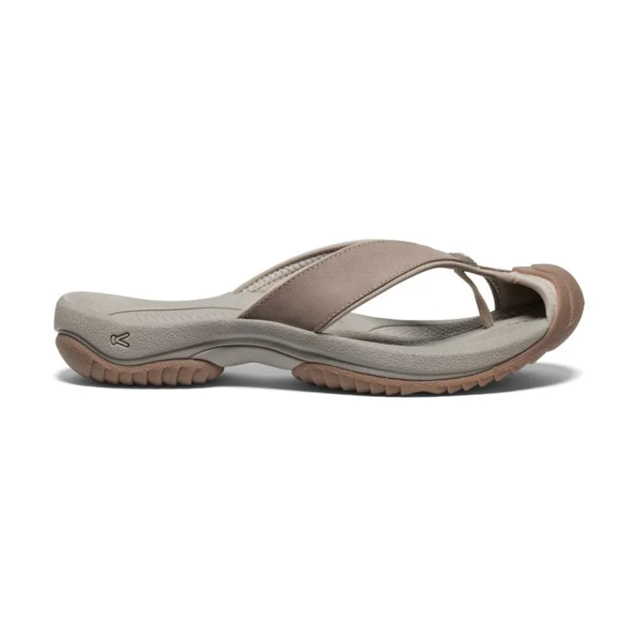 Men KEEN Slip-Ons<Men'S Waimea Leather Flip-Flop | Brindle/Birch