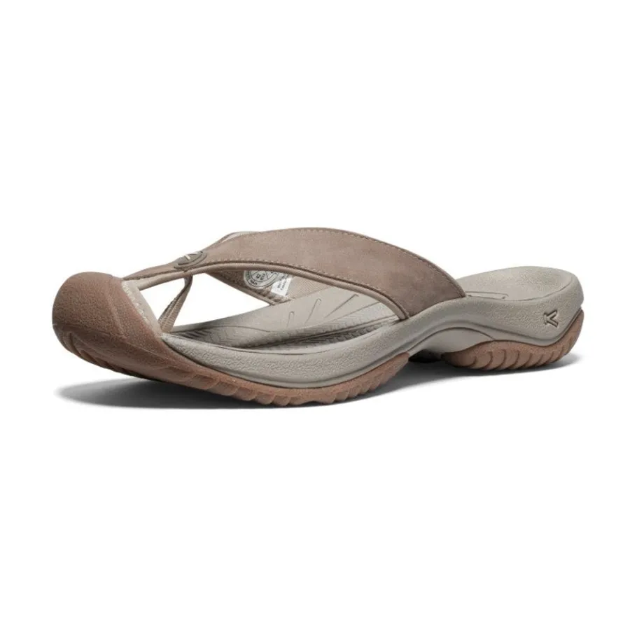 Men KEEN Slip-Ons<Men'S Waimea Leather Flip-Flop | Brindle/Birch