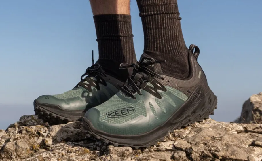 Men KEEN Shoes<Men'S Zionic Waterproof Hiking Shoe | Dark Forest/Black